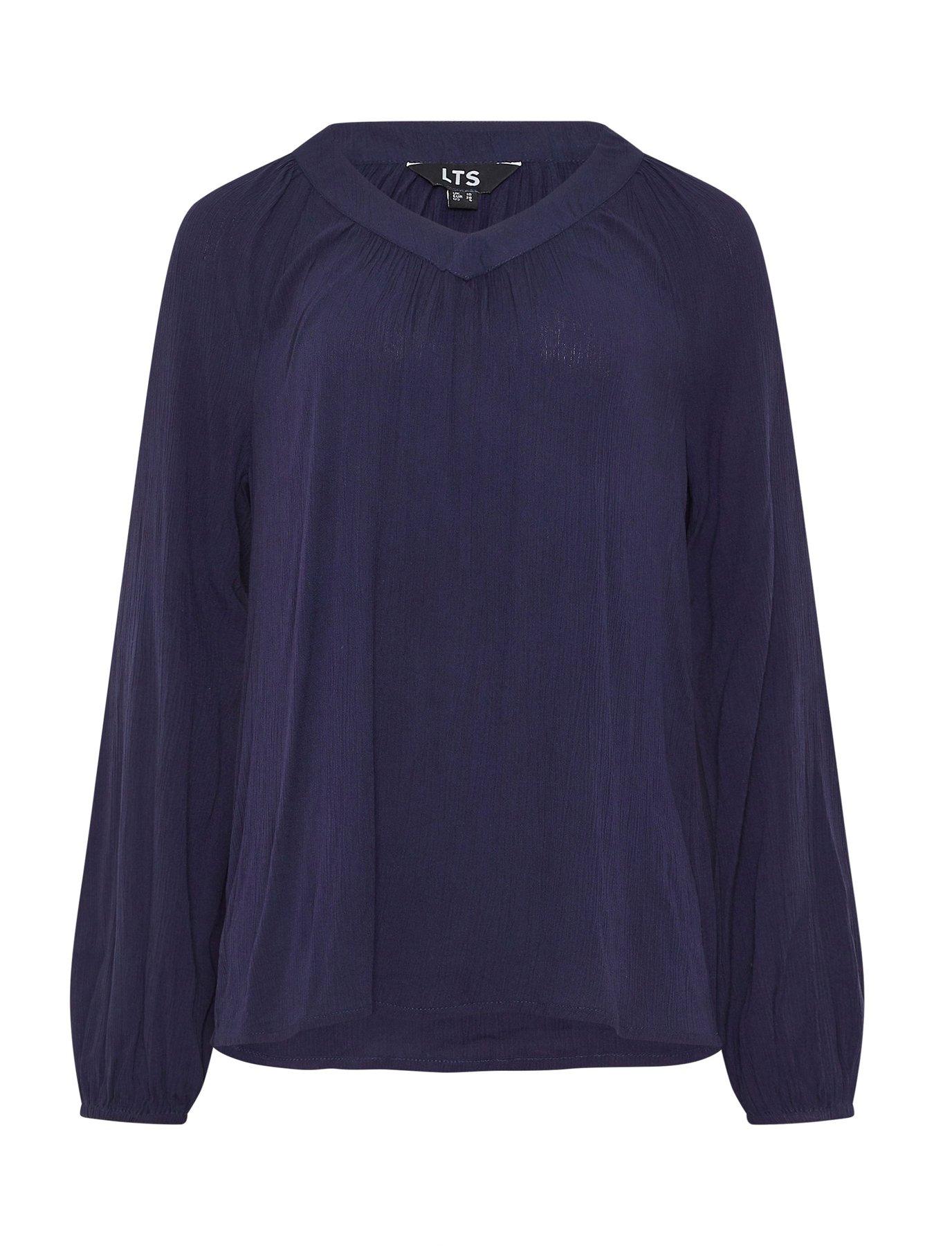 Image 5 of 5 of Long Tall Sally Tall V-neck Crinkle Top