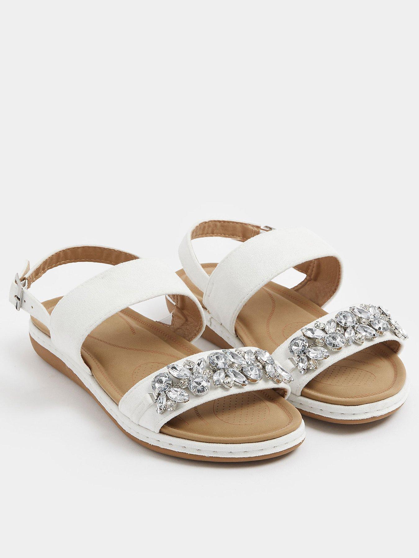 yours-extra-wide-fit-glitz-two-part-sandalstillFront