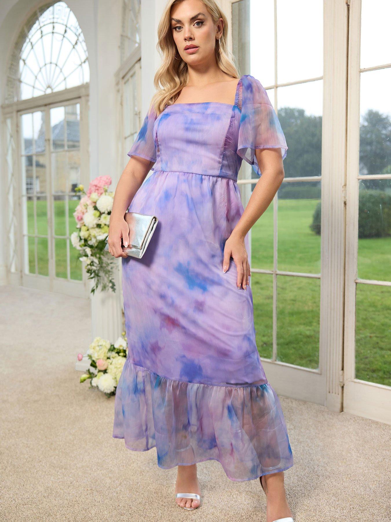 yours-curve-abstract-organza-dress-purplefront