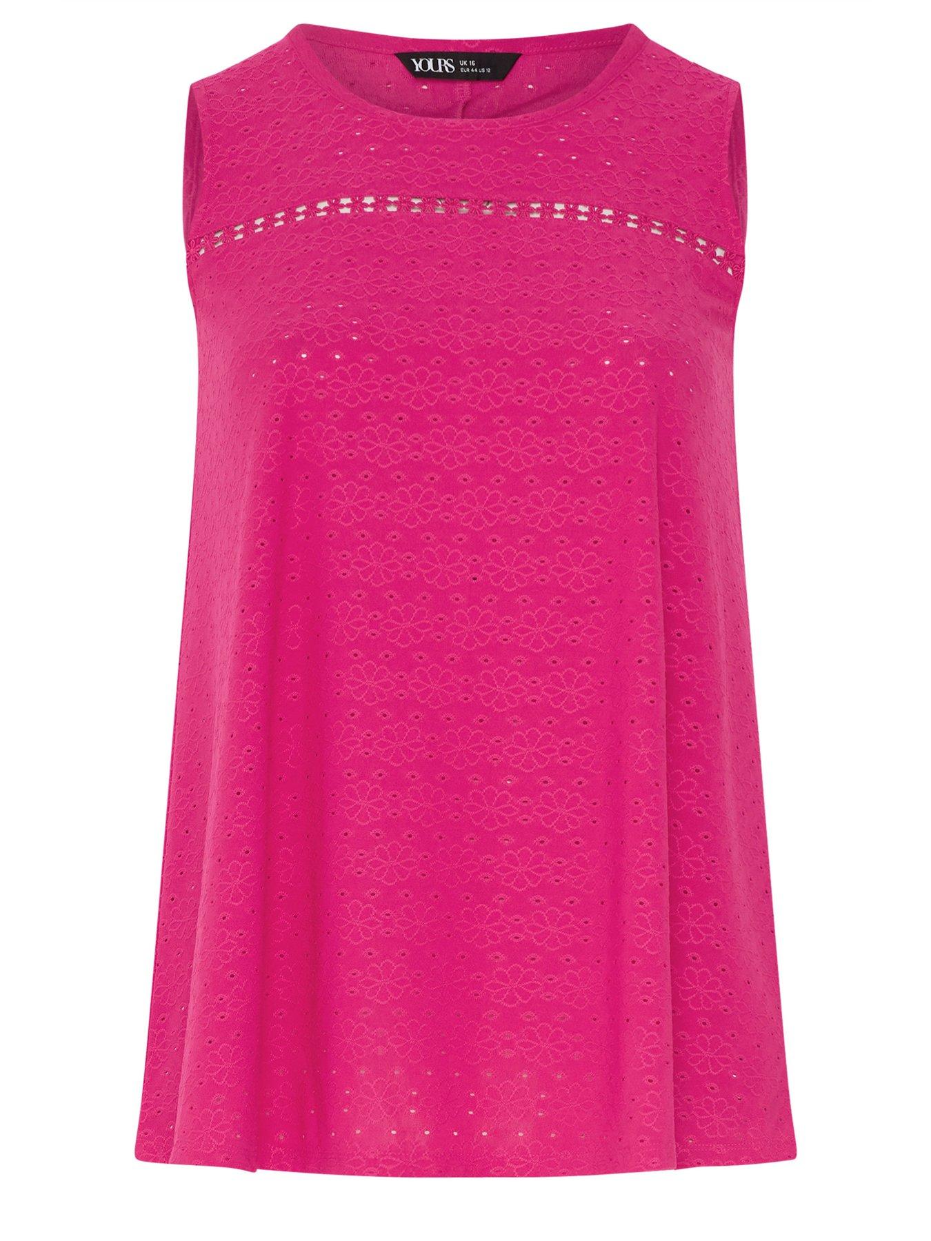 yours-curve-broderie-crochet-vest-pinkdetail