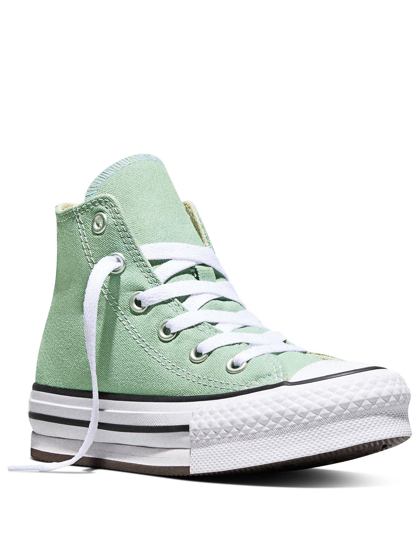 Image 2 of 6 of Converse Kids Chuck Taylor All Star Eva Lift High Top - Green