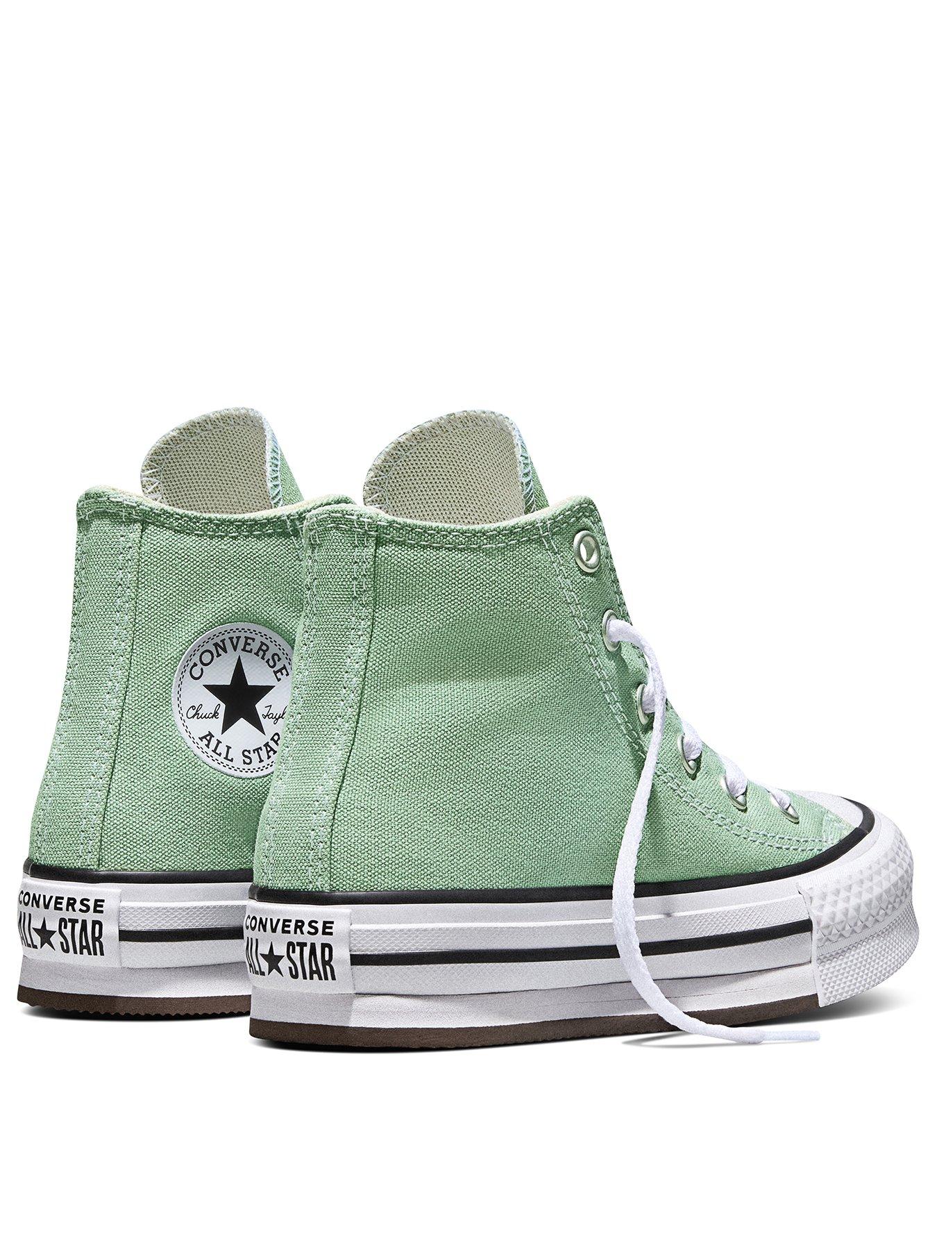 Image 3 of 6 of Converse Kids Chuck Taylor All Star Eva Lift High Top - Green