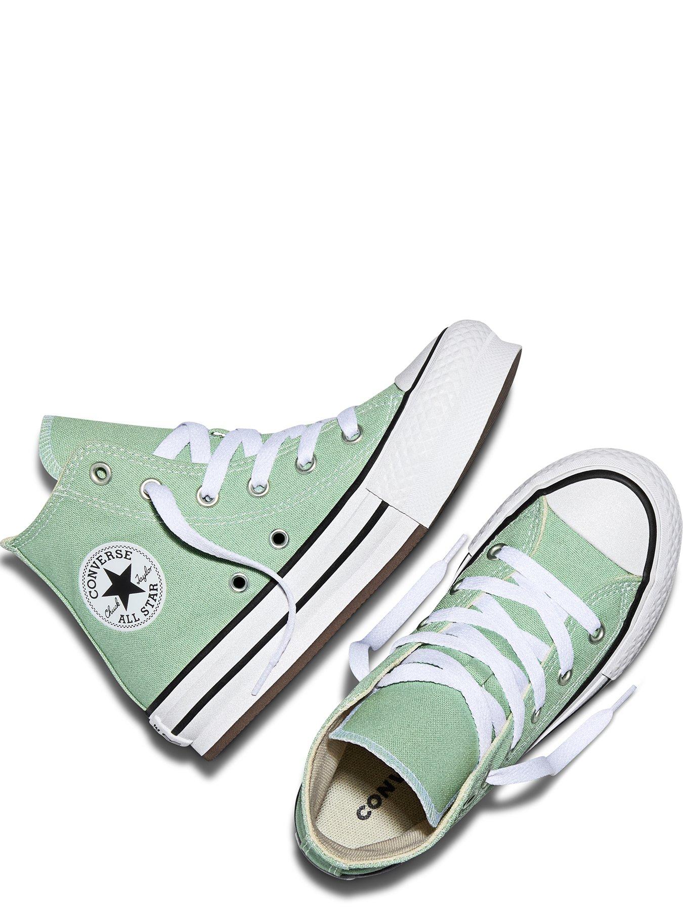 Image 4 of 6 of Converse Kids Chuck Taylor All Star Eva Lift High Top - Green