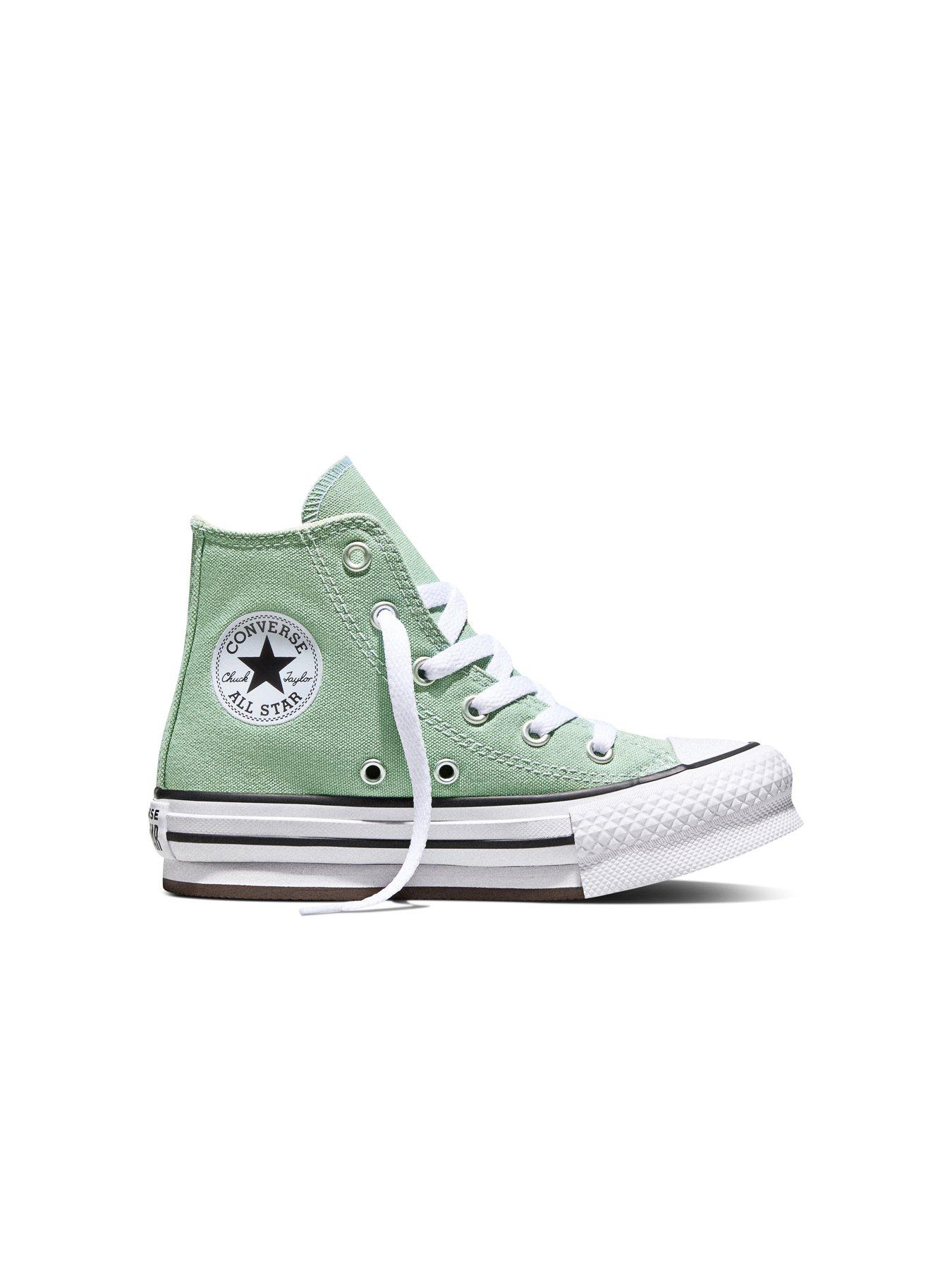 Image 6 of 6 of Converse Kids Chuck Taylor All Star Eva Lift High Top - Green
