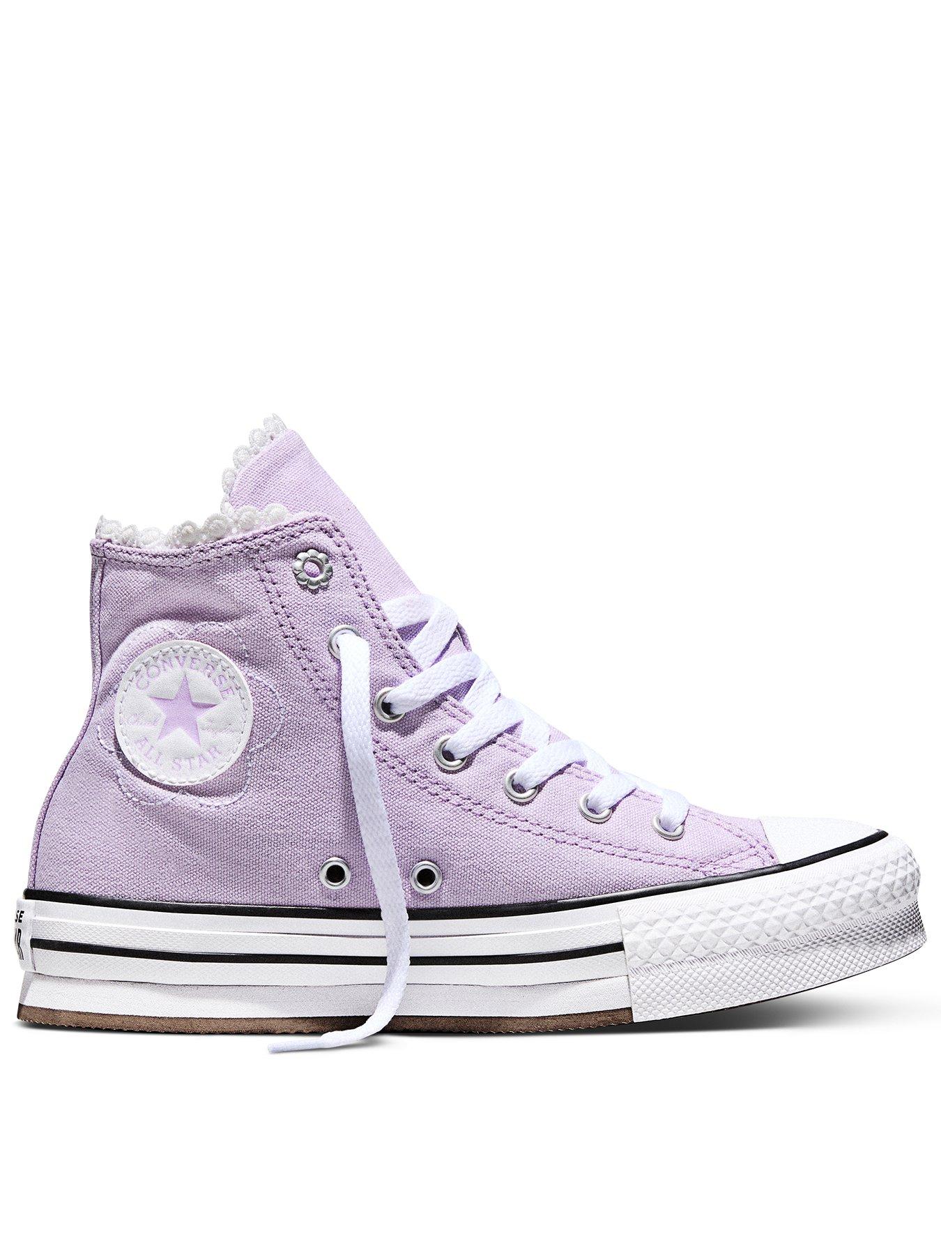 Converse Kids Chuck Taylor All Star Eva Lift High Top - Purple