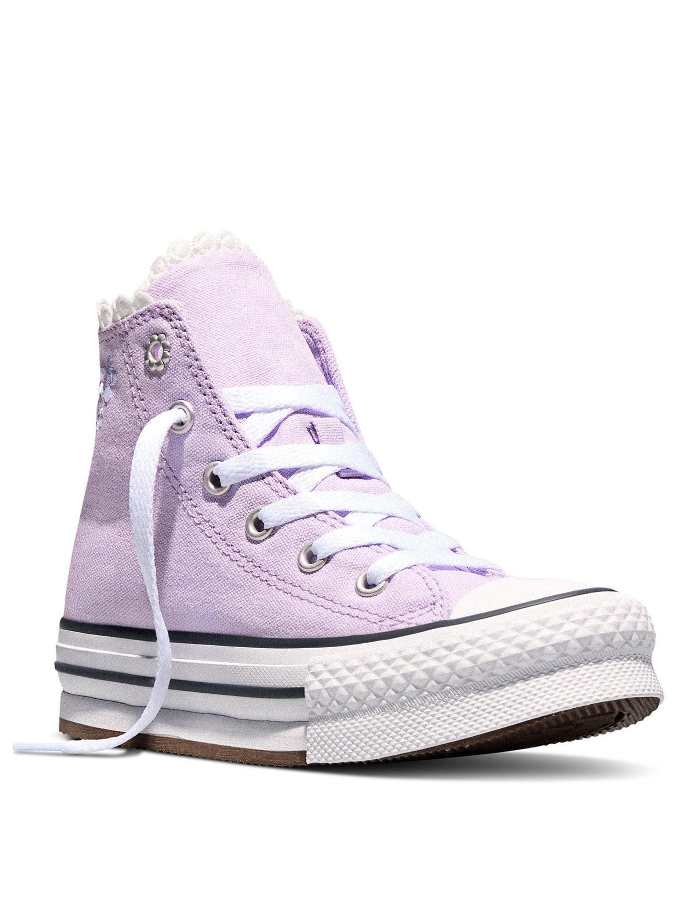 Image 2 of 6 of Converse Kids Chuck Taylor All Star Eva Lift High Top - Purple