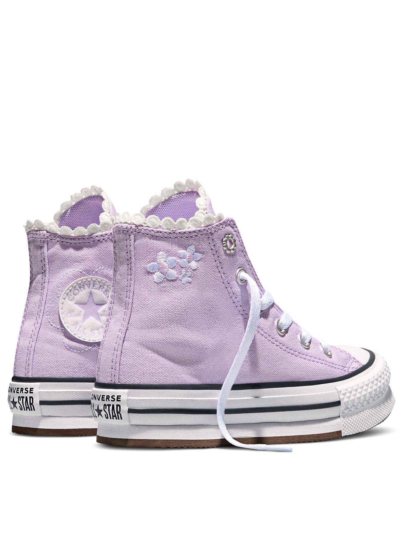 Image 3 of 6 of Converse Kids Chuck Taylor All Star Eva Lift High Top - Purple