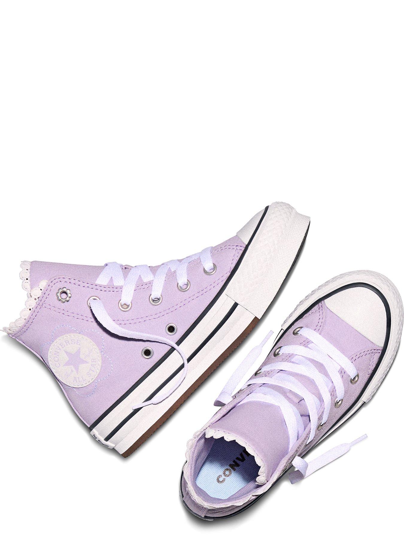 Image 4 of 6 of Converse Kids Chuck Taylor All Star Eva Lift High Top - Purple