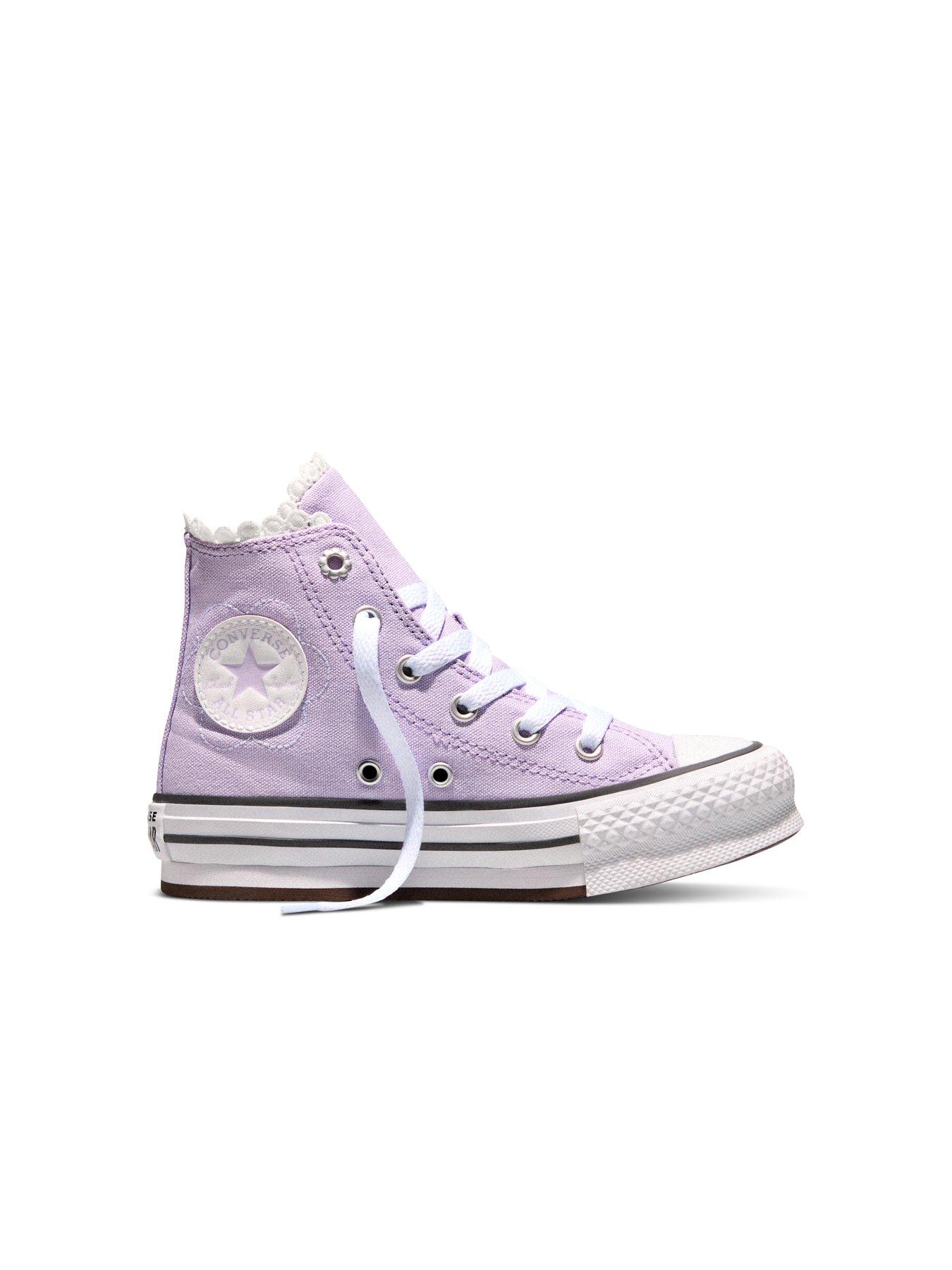 Image 6 of 6 of Converse Kids Chuck Taylor All Star Eva Lift High Top - Purple