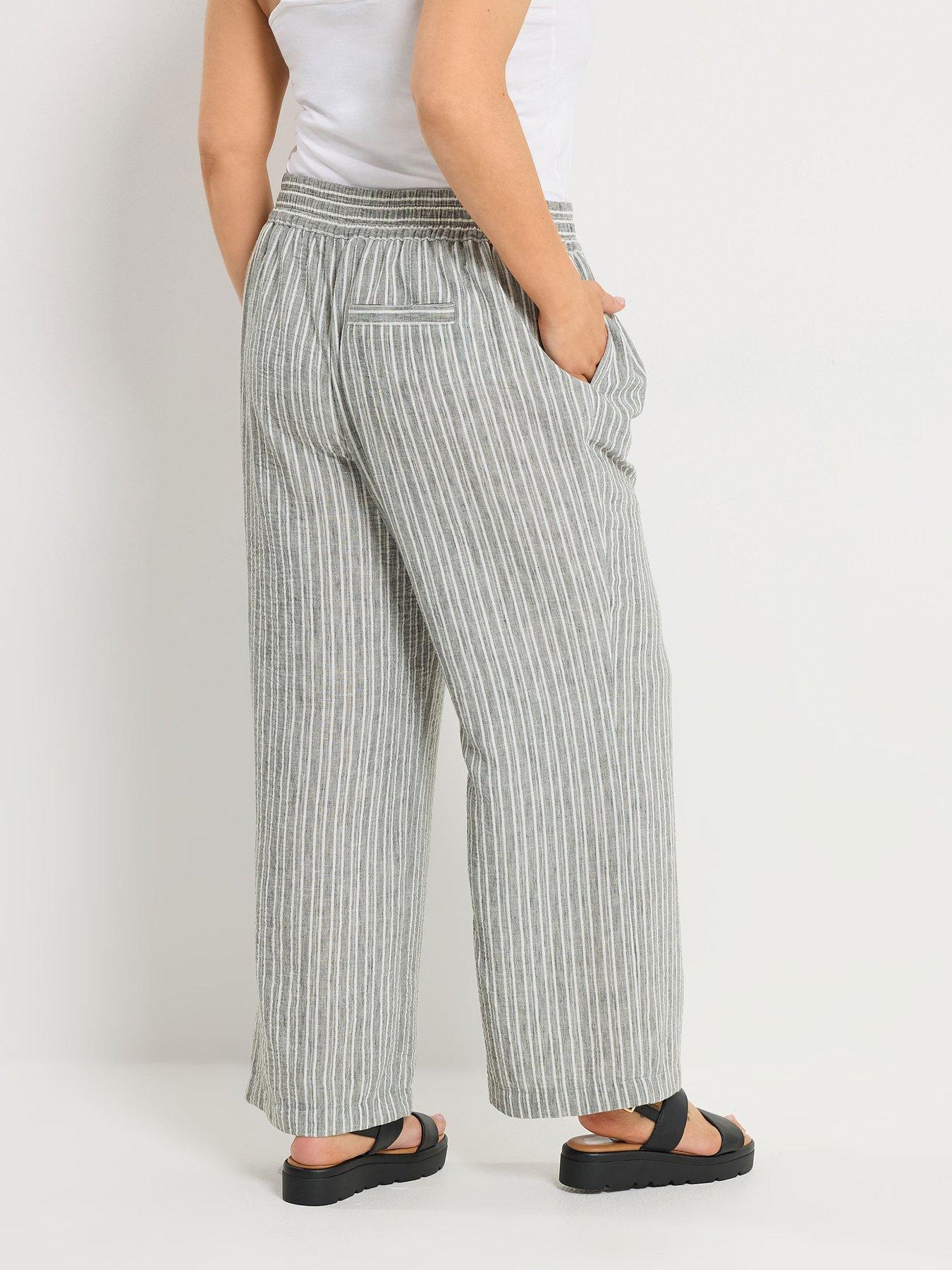 yours-curve-linen-look-pull-on-striped-wide-leg-trousers-30stillFront