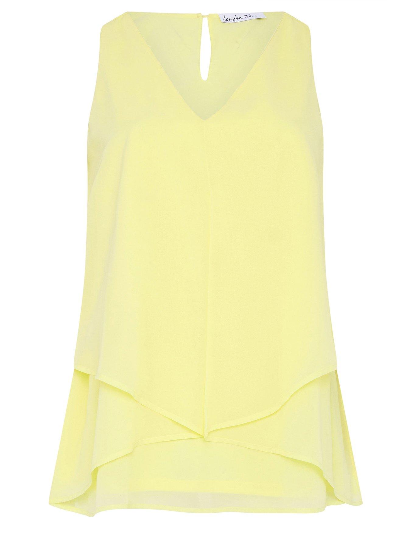 Image 5 of 5 of Yours Curve Layered Top - Yellow