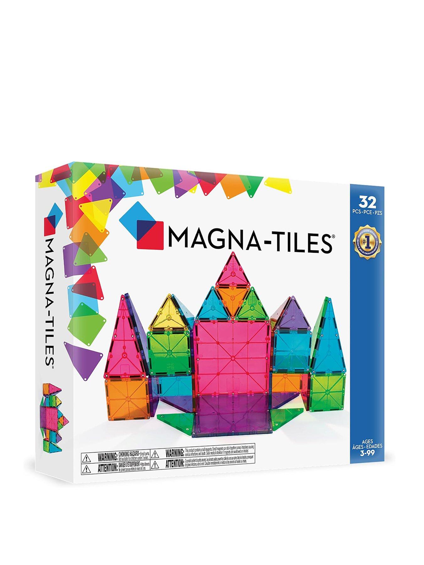 Image 1 of 8 of Magna-Tiles Clear Colors 32 Piece Set