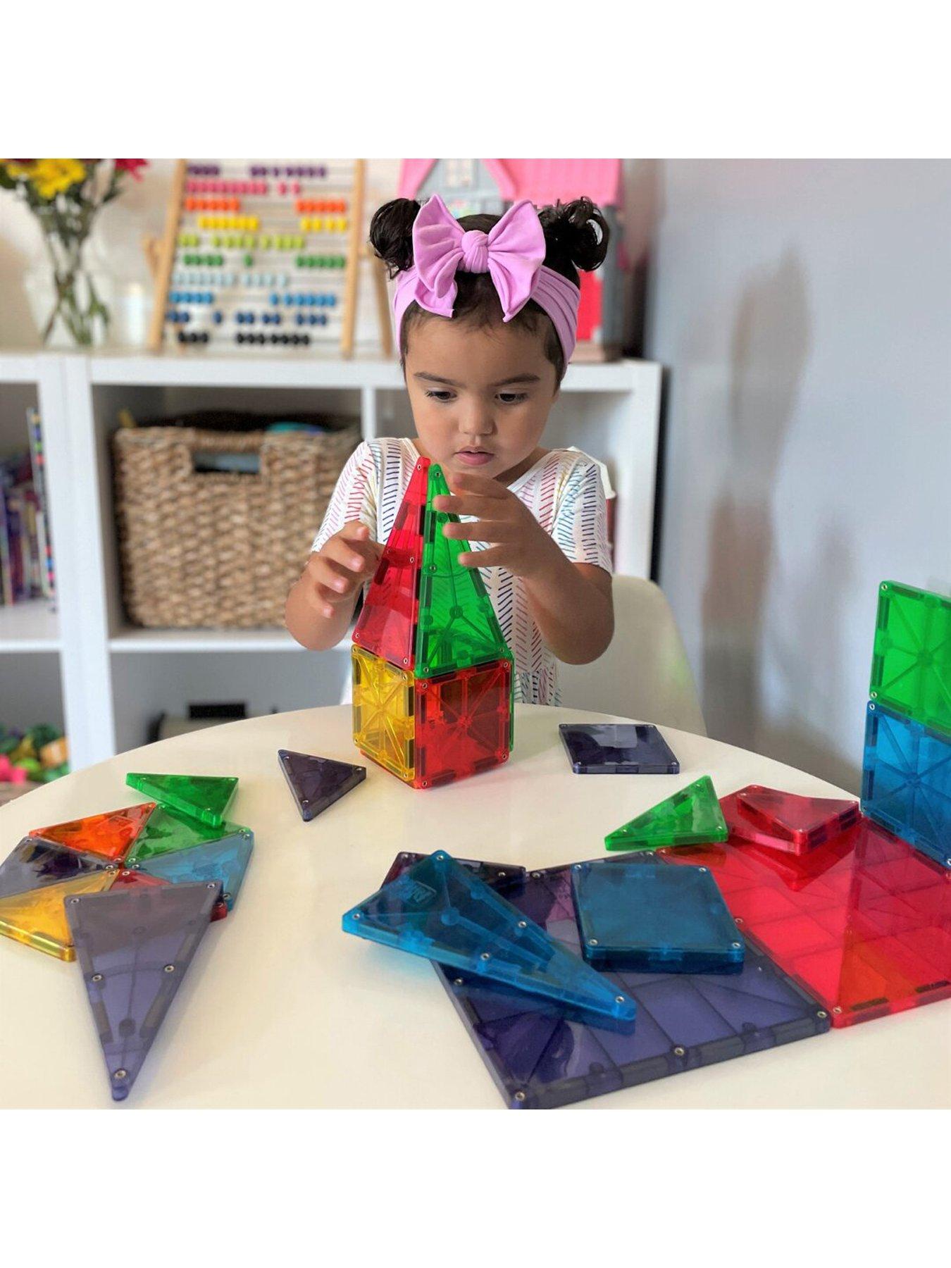 Image 6 of 8 of Magna-Tiles Clear Colors 32 Piece Set