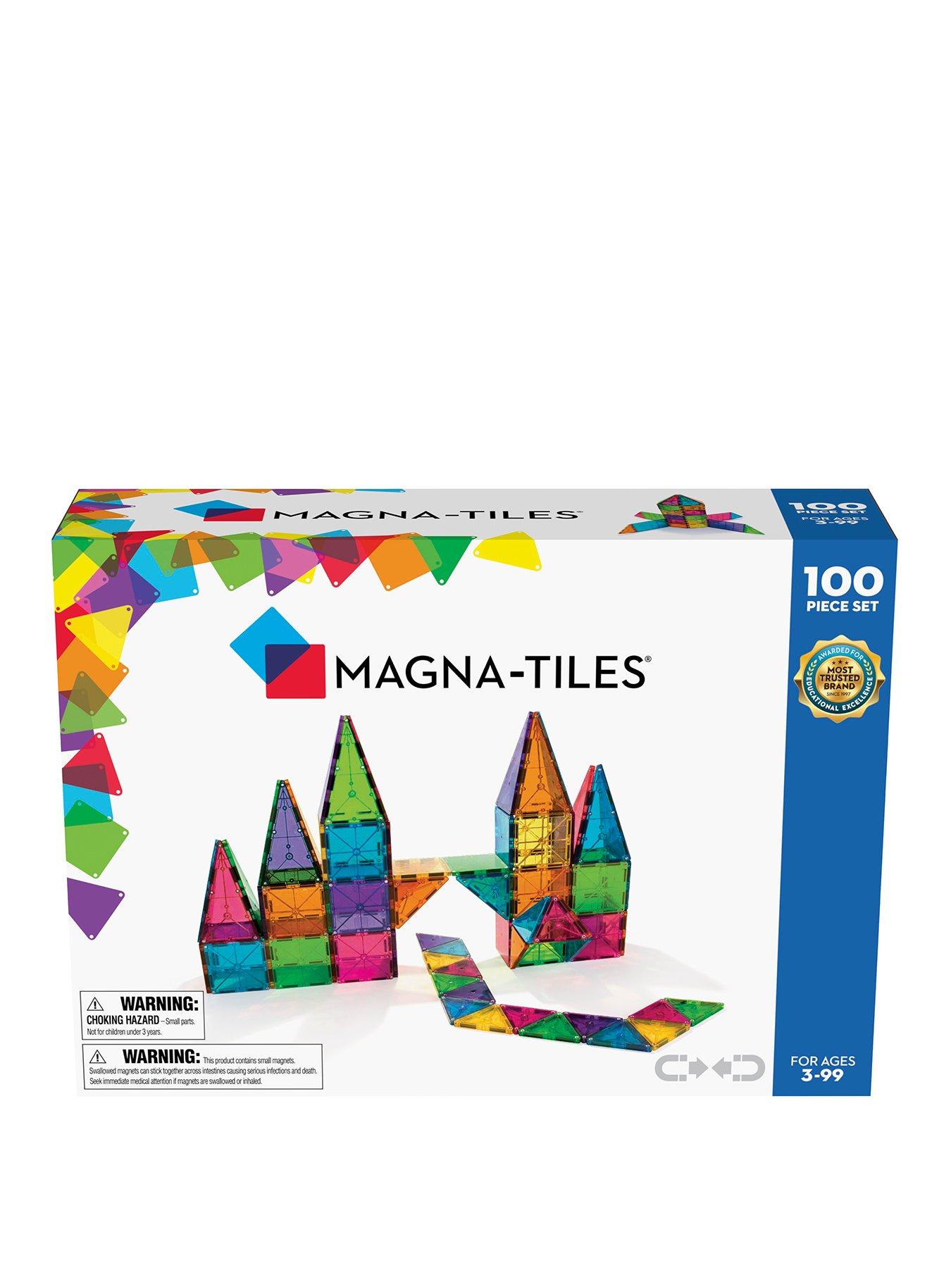 Image 1 of 8 of Magna-Tiles Clear Colors 100 Piece Set