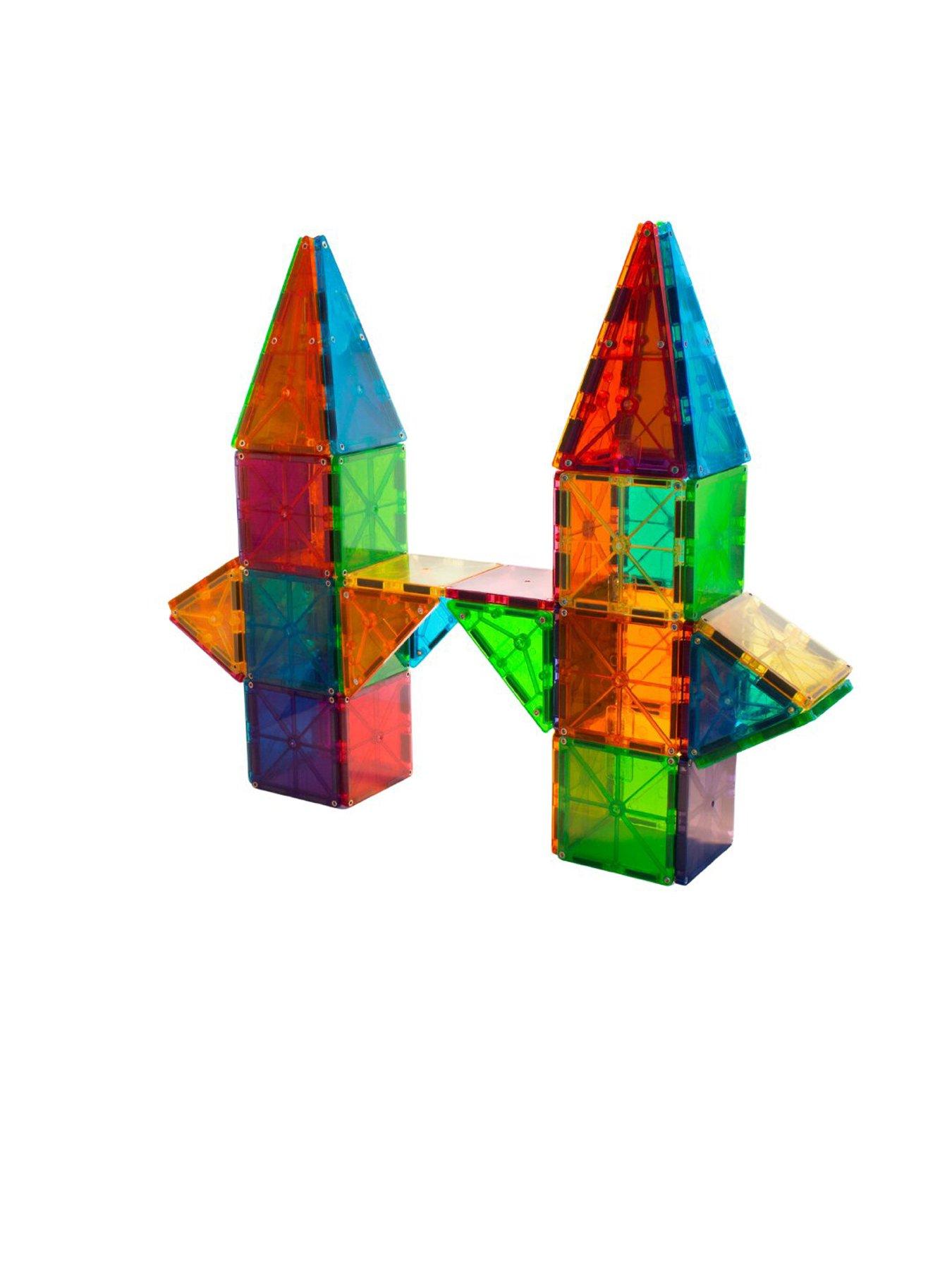 Image 3 of 8 of Magna-Tiles Clear Colors 100 Piece Set