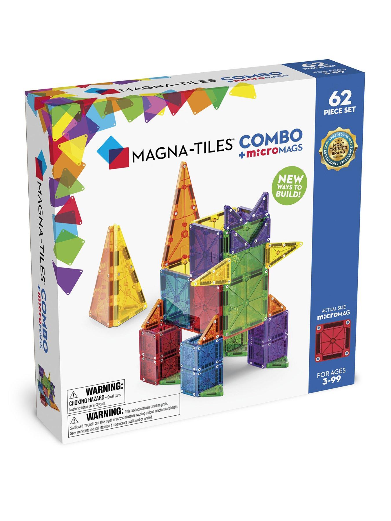 Image 1 of 7 of Magna-Tiles COMBO + microMAGS - 62pc.