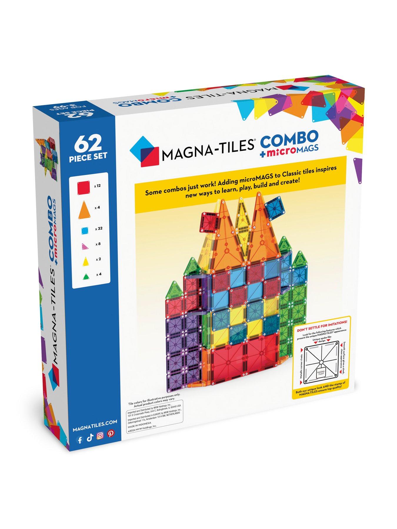 Image 7 of 8 of Magna-Tiles MAGNA-TILES COMBO + microMAGS - 62pc.