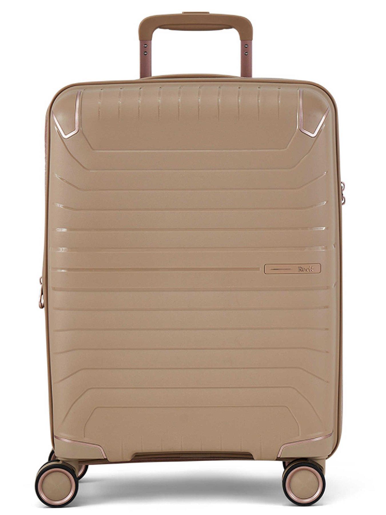 Image 2 of 6 of Rock Luggage Astrid Beige Cabin Suitcase