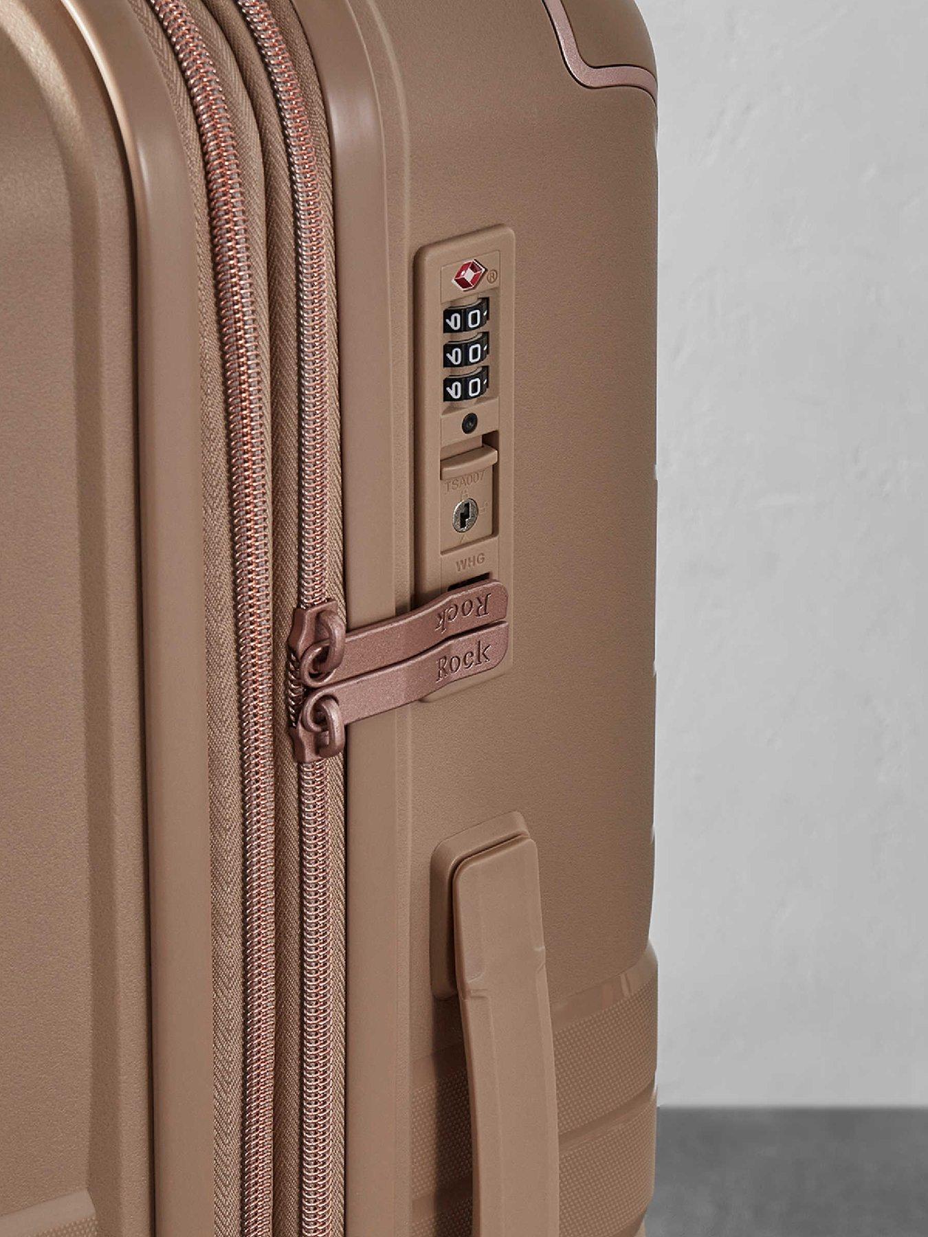 Image 6 of 6 of Rock Luggage Astrid Beige Cabin Suitcase