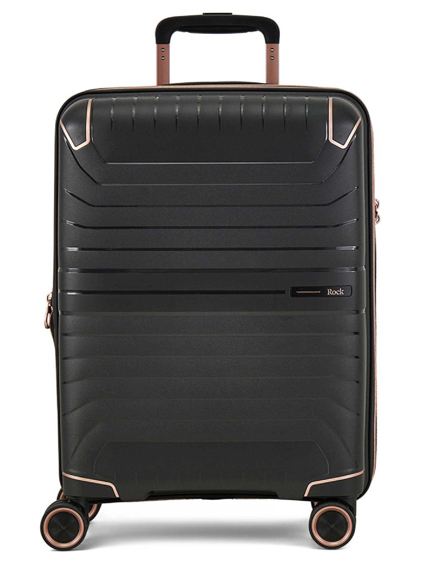 Image 2 of 6 of Rock Luggage Astrid Black Cabin Suitcase