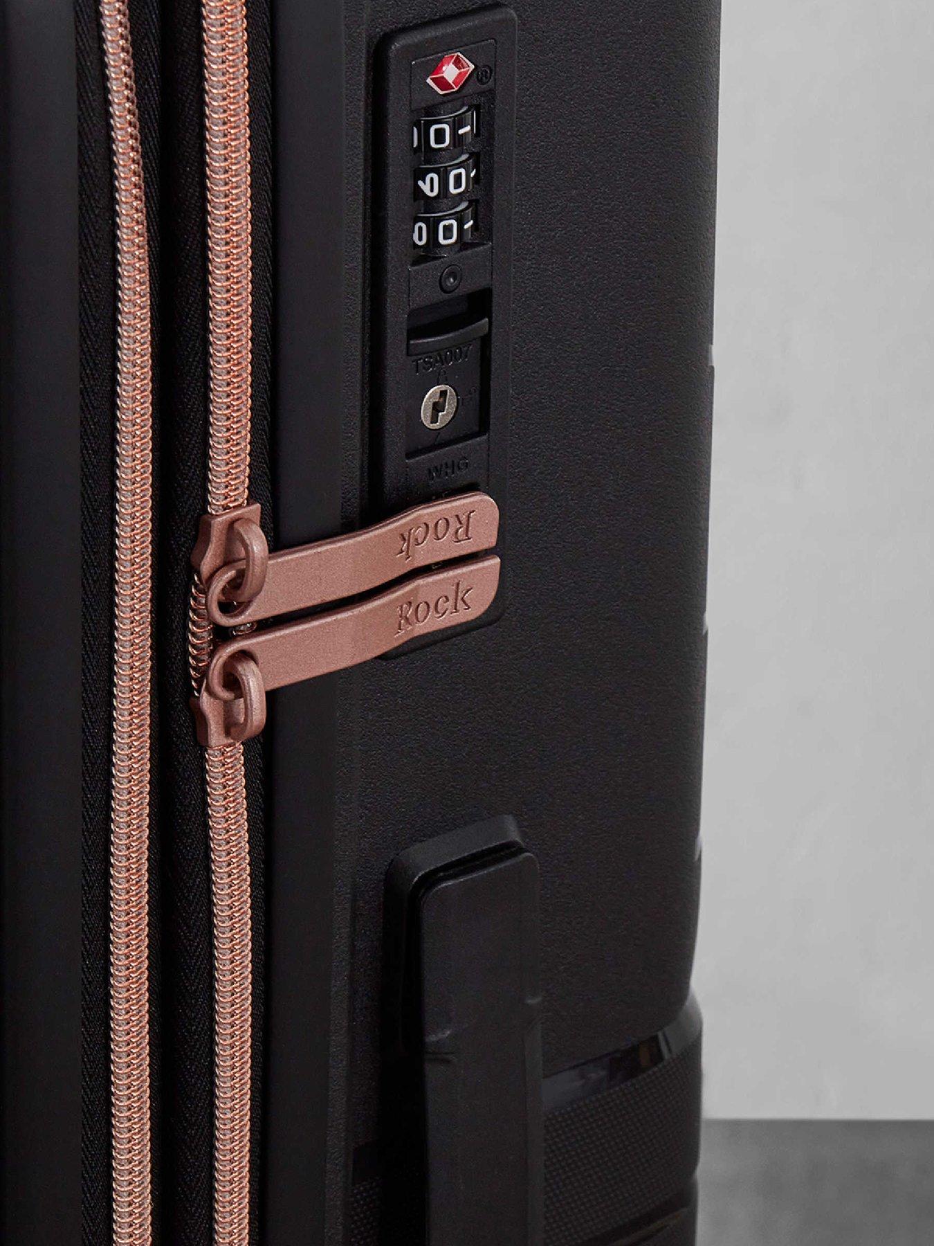 Image 6 of 6 of Rock Luggage Astrid Black Cabin Suitcase