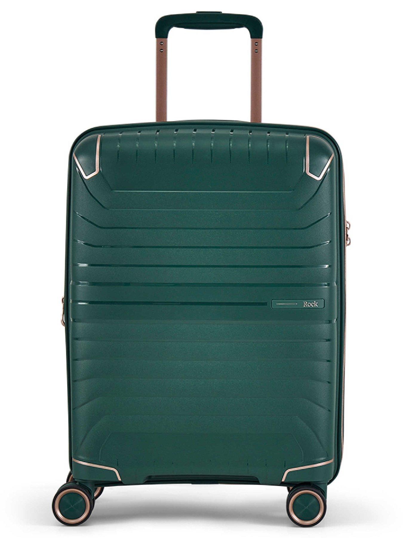 Image 2 of 6 of Rock Luggage Astrid Green Cabin Suitcase