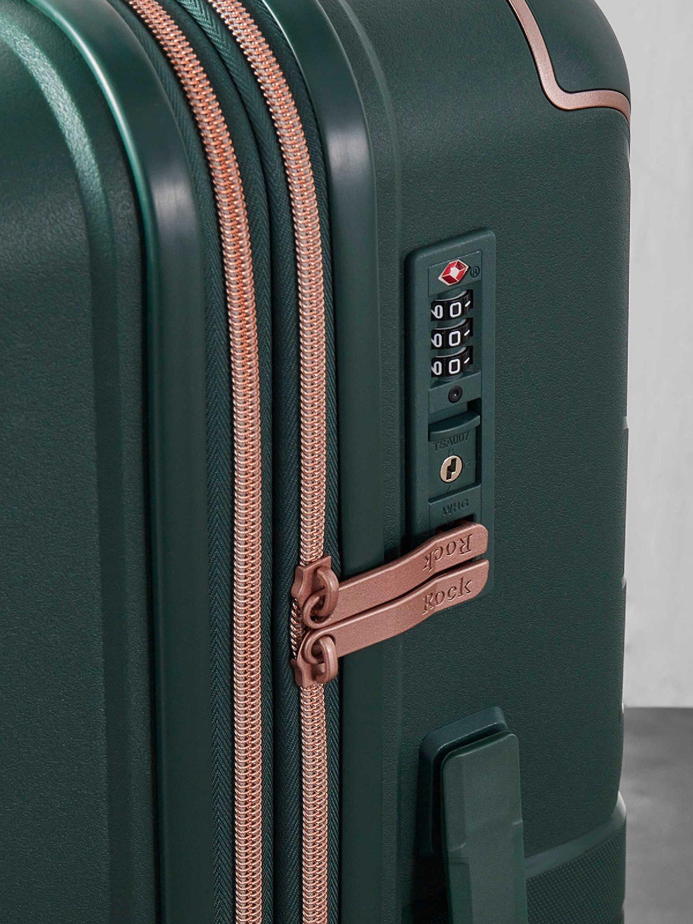 Image 6 of 6 of Rock Luggage Astrid Green Cabin Suitcase
