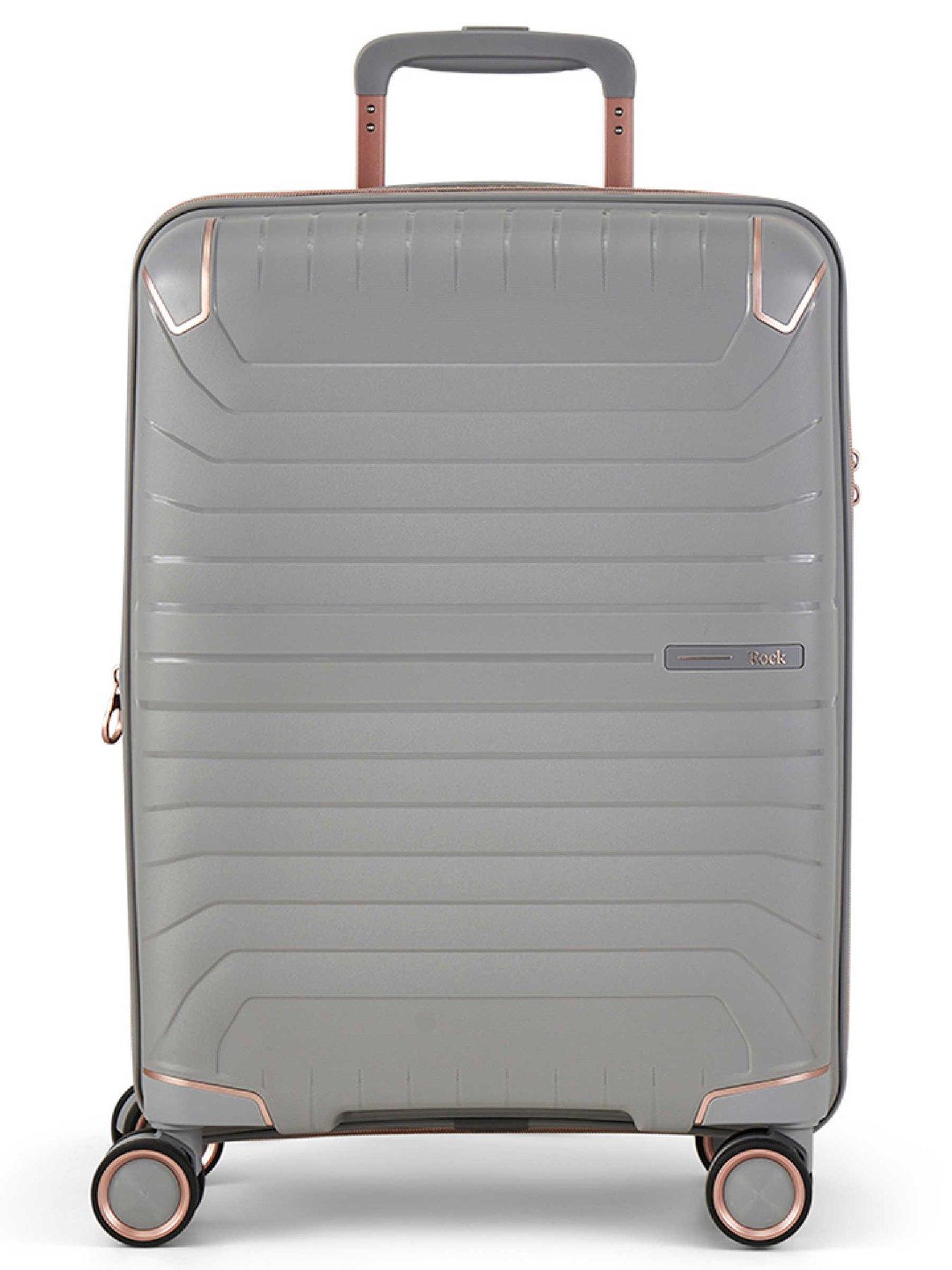 Image 2 of 6 of Rock Luggage Astrid Grey Cabin Suitcase
