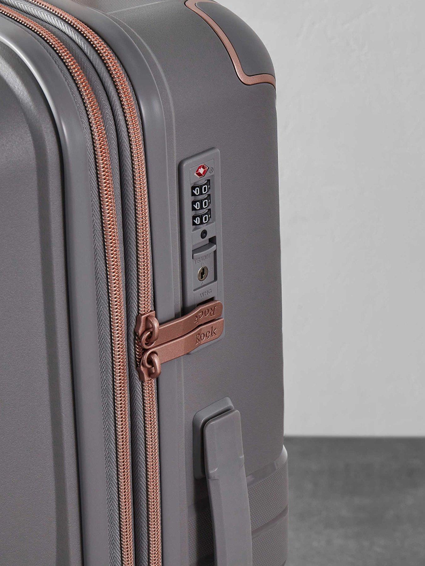 Image 6 of 6 of Rock Luggage Astrid Grey Cabin Suitcase