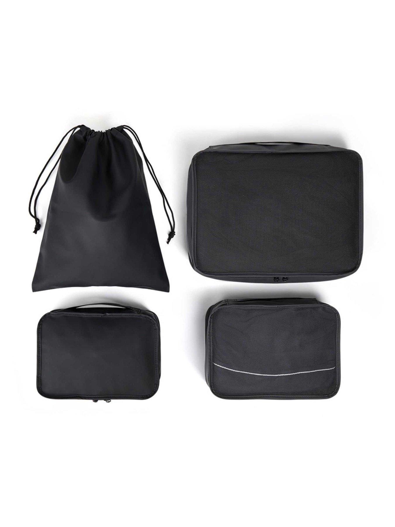 Image 2 of 6 of Rock Luggage Packing Cubes Black Set of 4