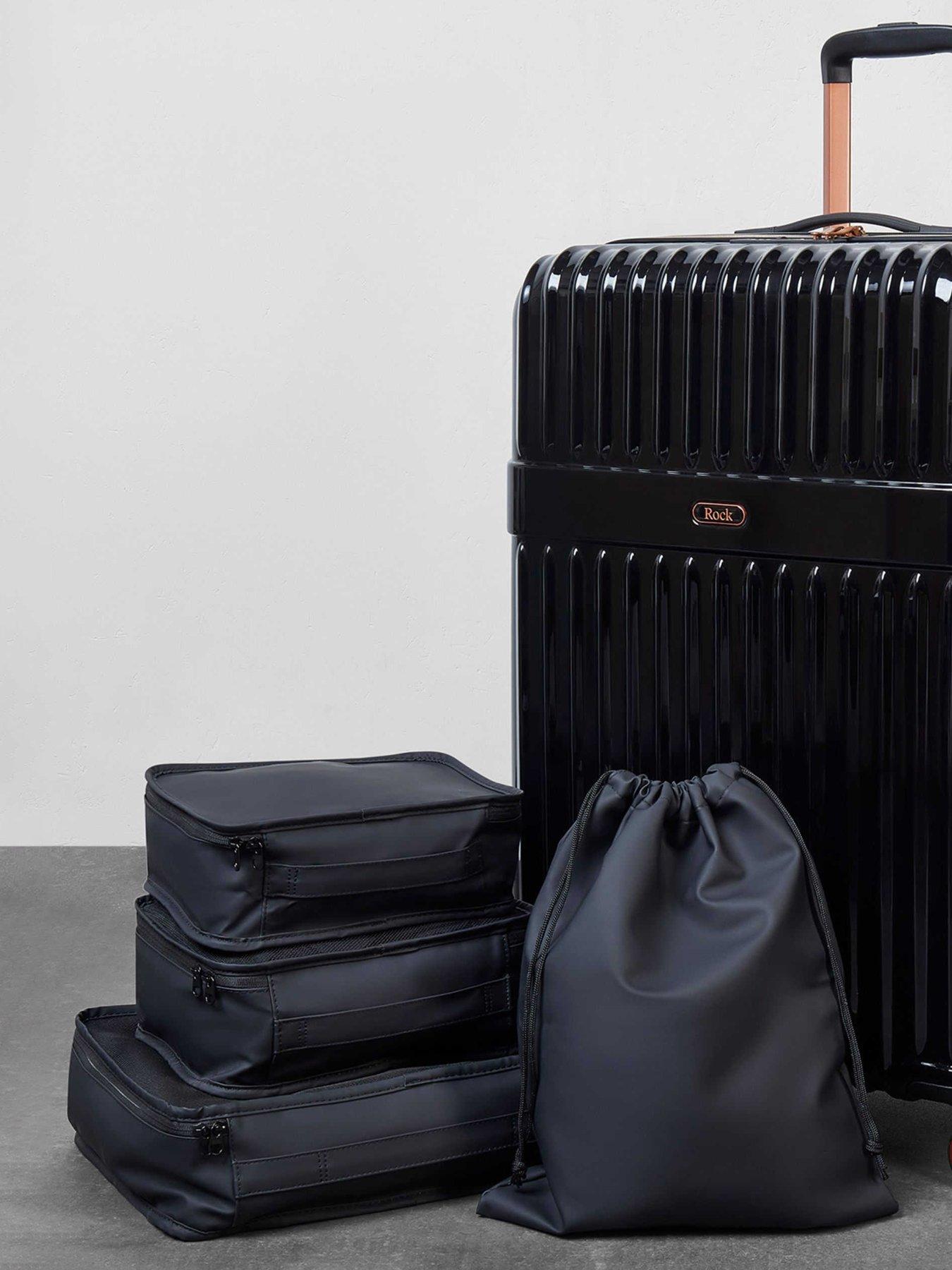 Image 6 of 6 of Rock Luggage Packing Cubes Black Set of 4