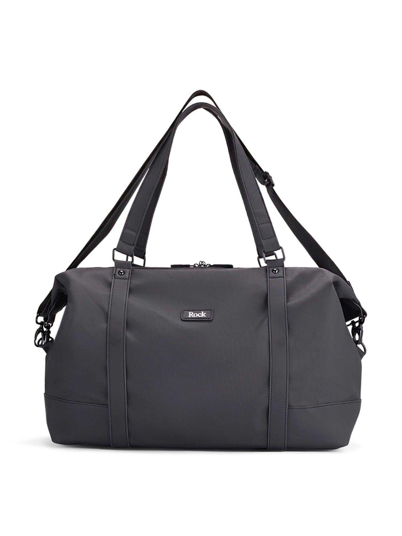 rock-luggage-harper-black-holdall-mediumstillFront