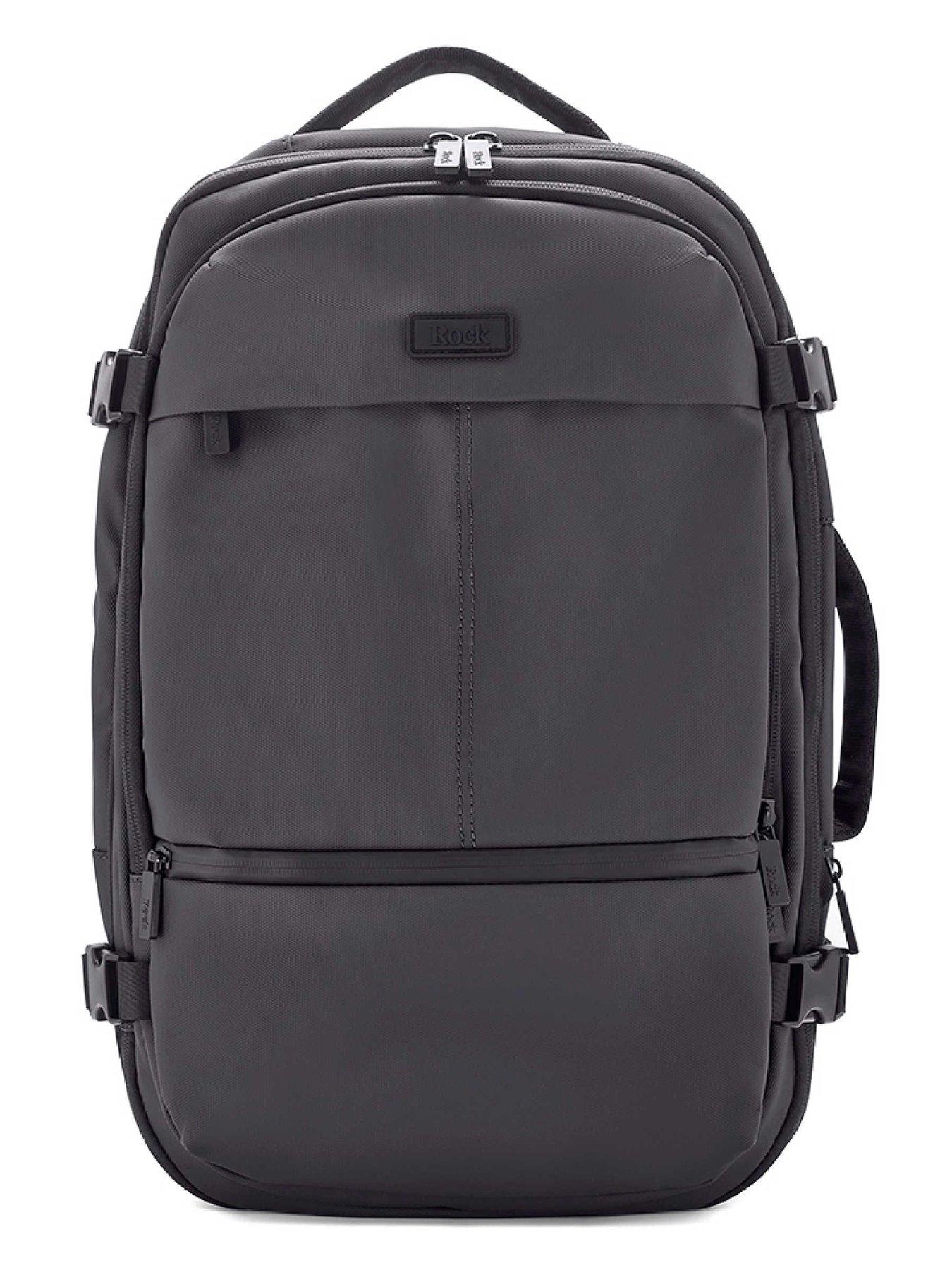 rock-luggage-belgravia-black-backpackstillFront
