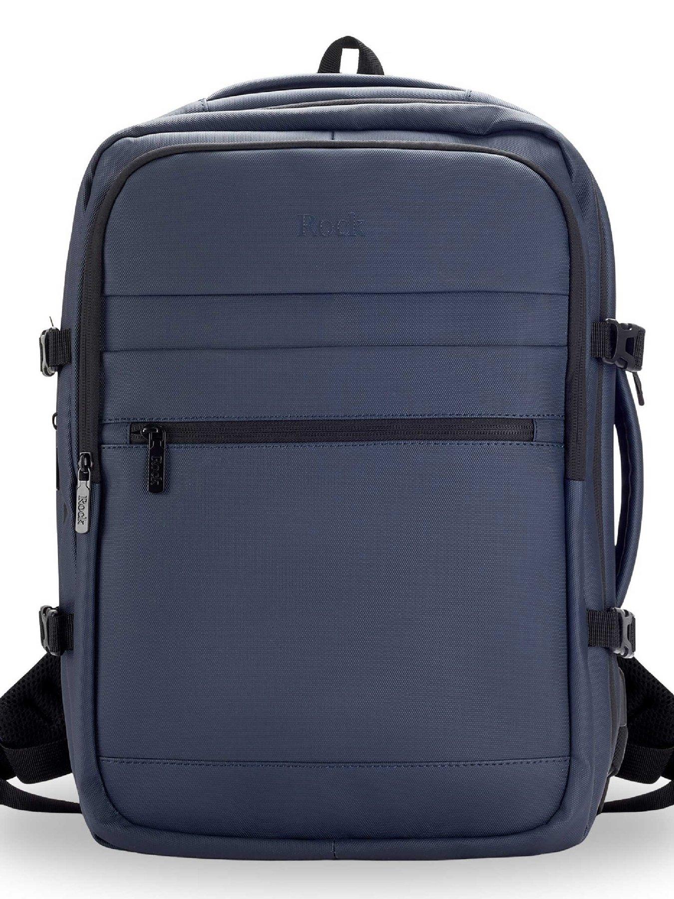 rock-luggage-dalston-navy-backpack-mediumstillFront