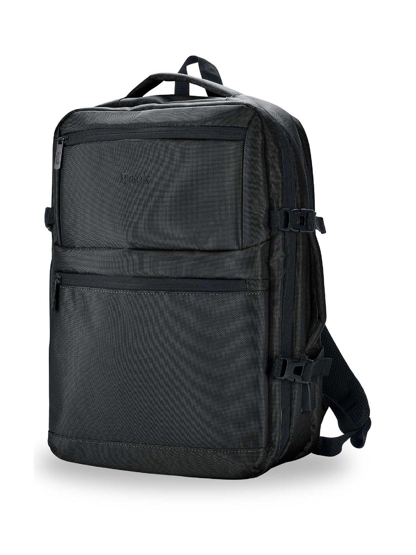 Image 1 of 5 of Rock Luggage Battersea Black Backpack Medium