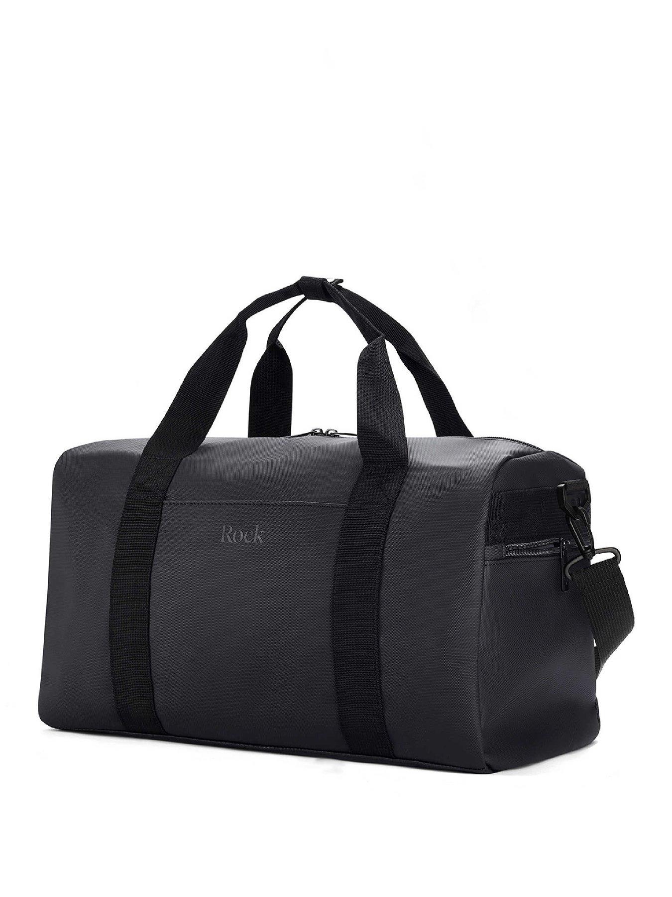 rock-luggage-camden-black-holdall-smallfront