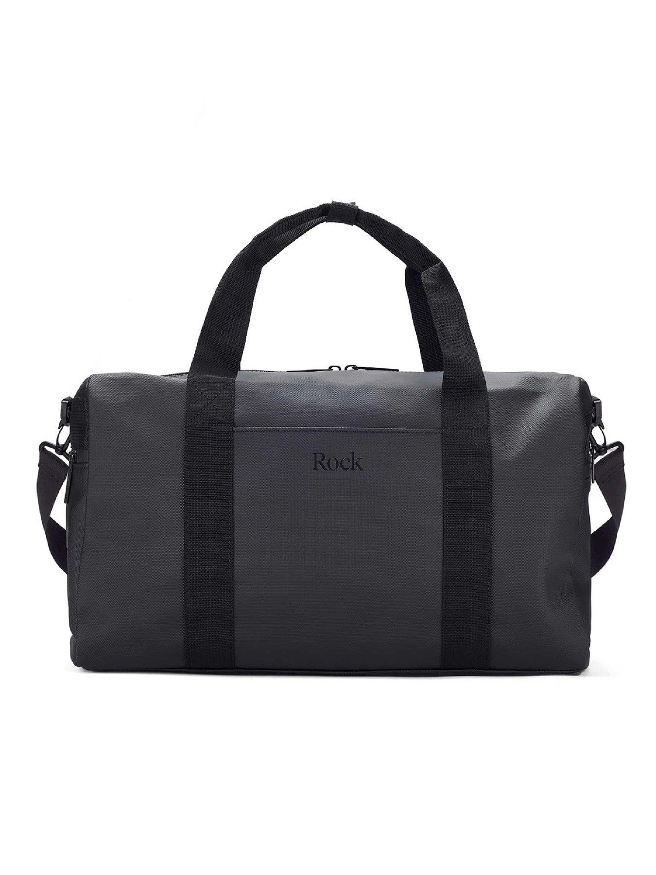 rock-luggage-camden-black-holdall-smallstillFront