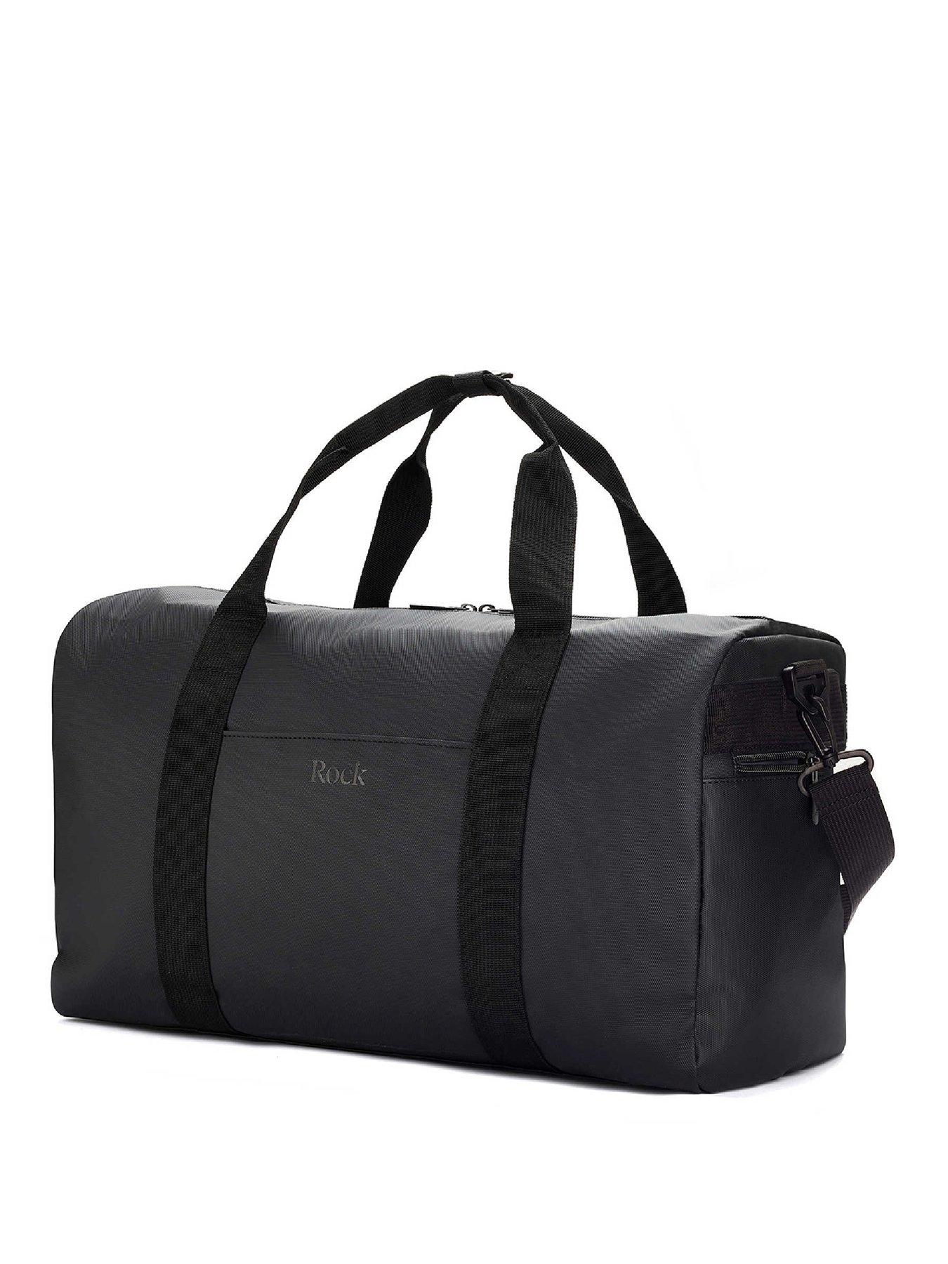 rock-luggage-camden-black-holdall-mediumfront