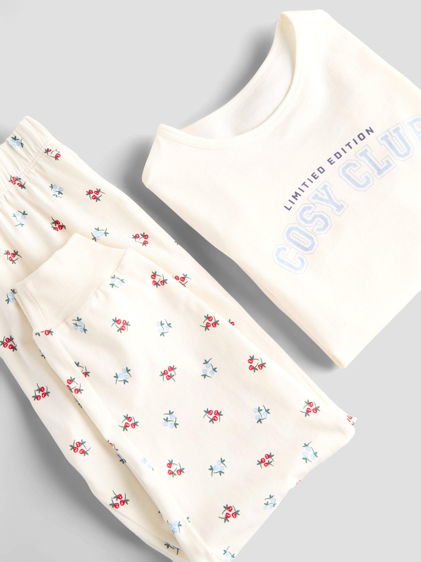 Image 3 of 5 of The Very Collection Older Girls' Cosy Club Long Sleeve Pyjama Set (3 - 16 years) - Cream