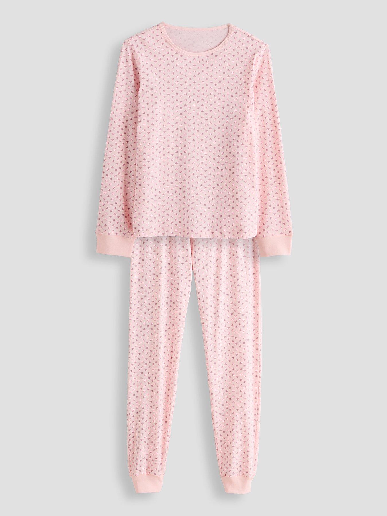 Image 2 of 5 of The Very Collection Older Girls 2 Pack Self Love Club Heart Pj - Cream
