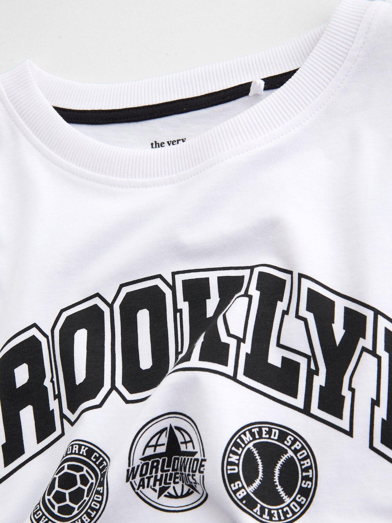 Image 4 of 5 of The Very Collection Boys Brooklyn Pj Set (3-16 years) - White