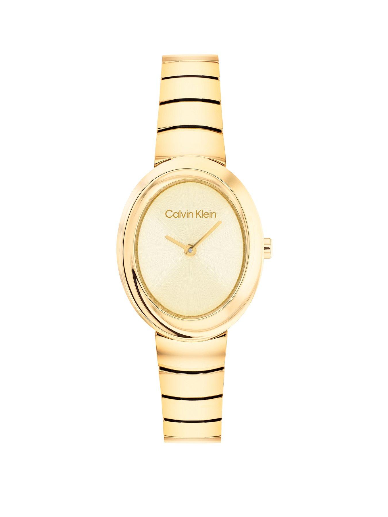 Calvin Klein Calvin Klein Women's CK Twisted Bezel Gold Plated Watch