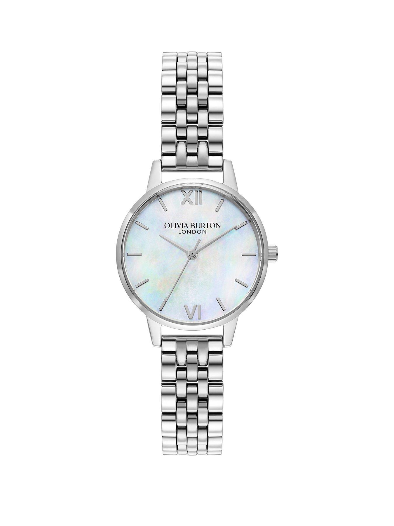 Image 1 of 6 of Olivia Burton Olivia Burton 30mm Mother of Pearl Stainless Steel Bracelet Watch