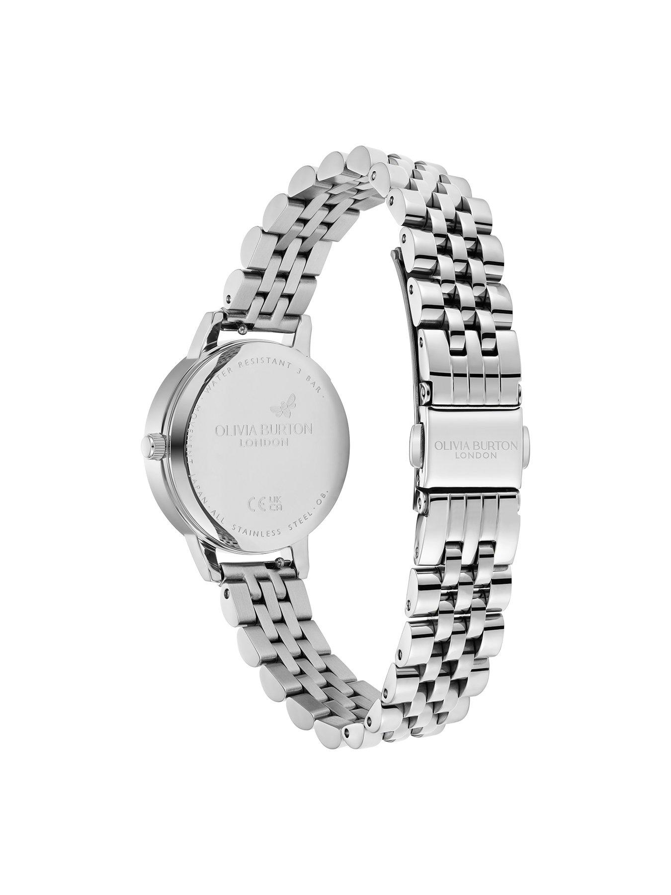 Image 4 of 6 of Olivia Burton Olivia Burton 30mm Mother of Pearl Stainless Steel Bracelet Watch
