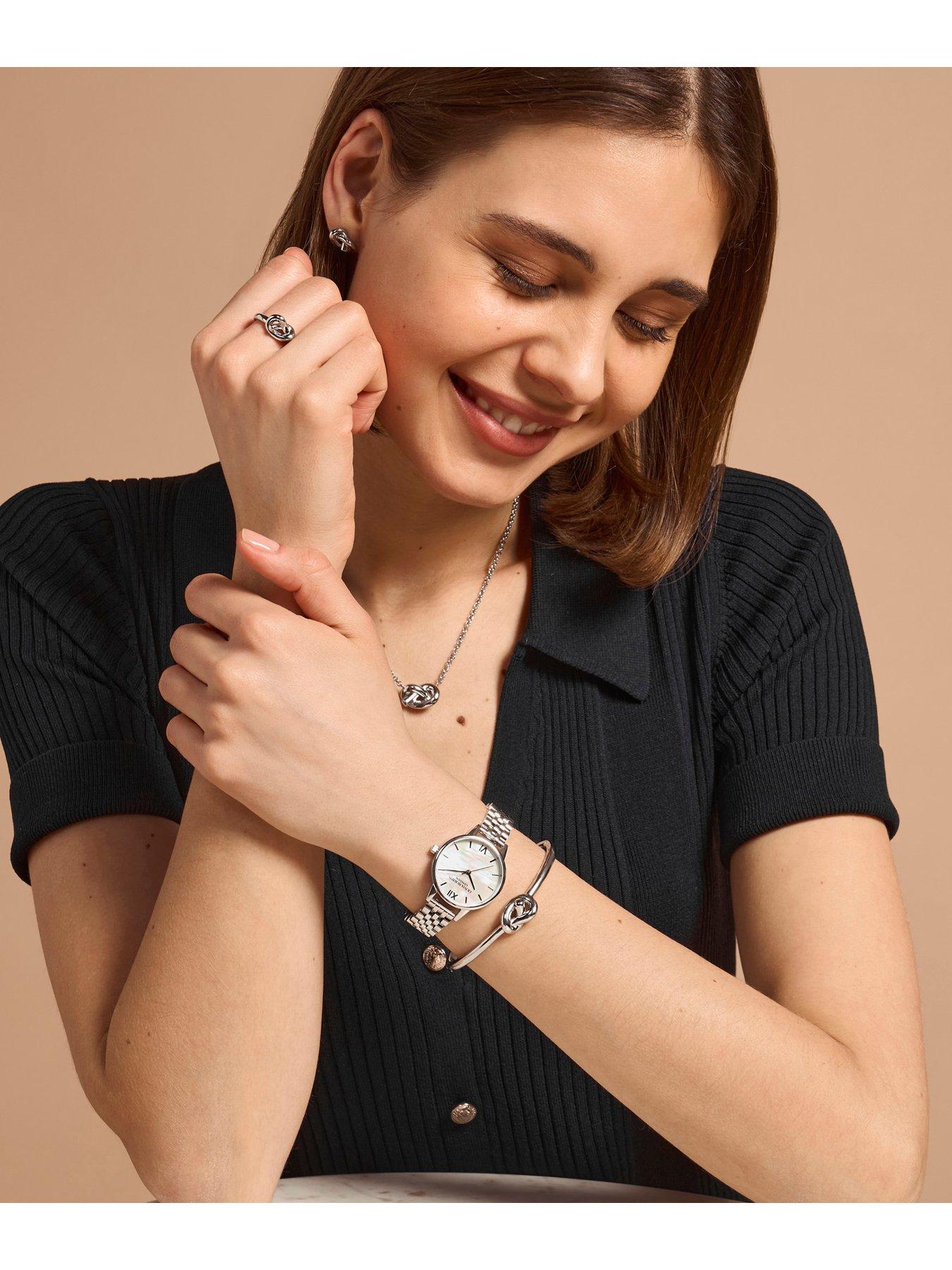 Image 5 of 6 of Olivia Burton Olivia Burton 30mm Mother of Pearl Stainless Steel Bracelet Watch