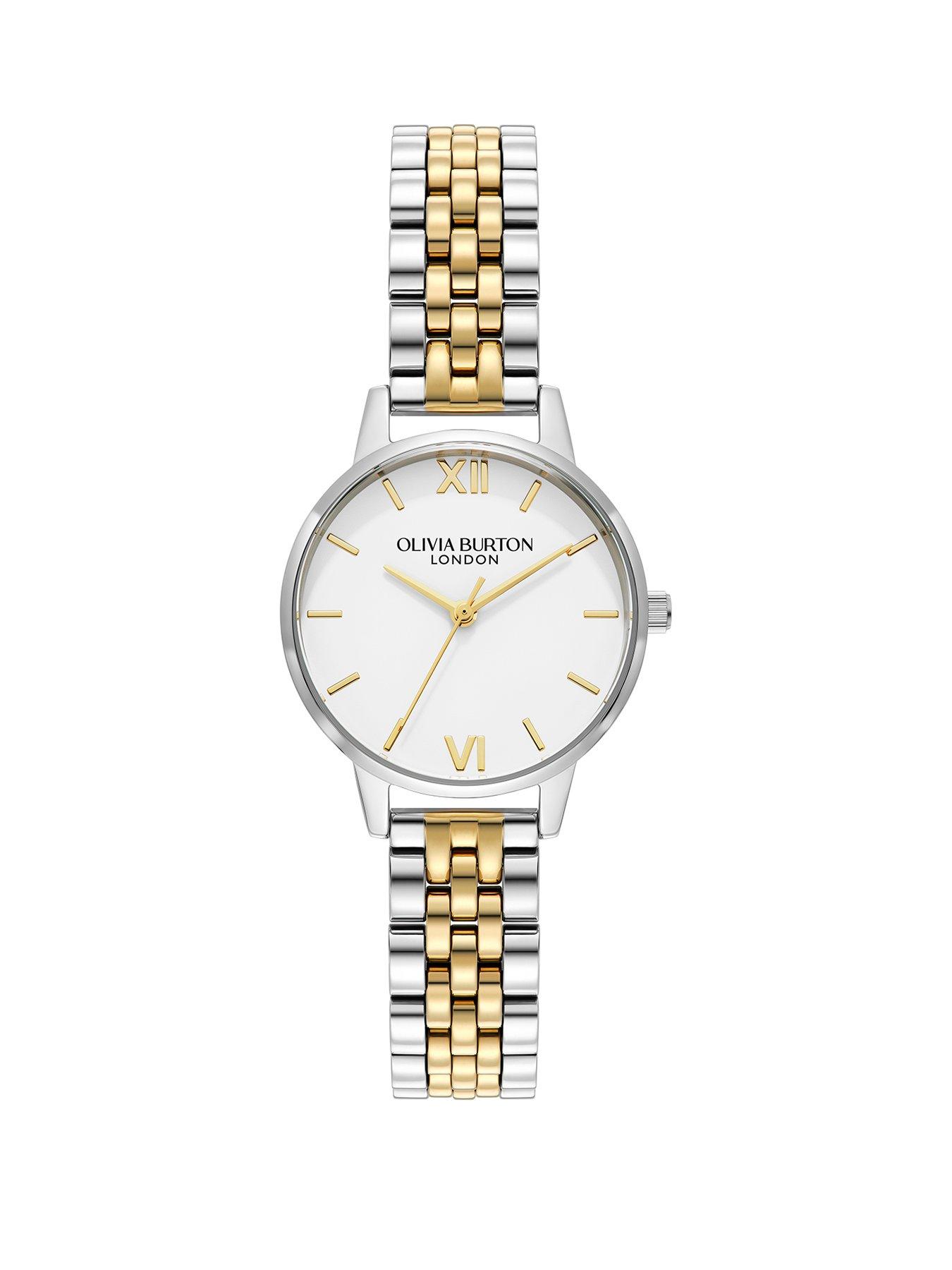 Image 1 of 6 of Olivia Burton 30mm White & Two Tone Bracelet Watch