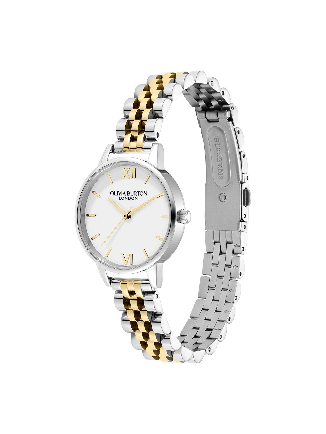 Image 2 of 6 of Olivia Burton 30mm White & Two Tone Bracelet Watch