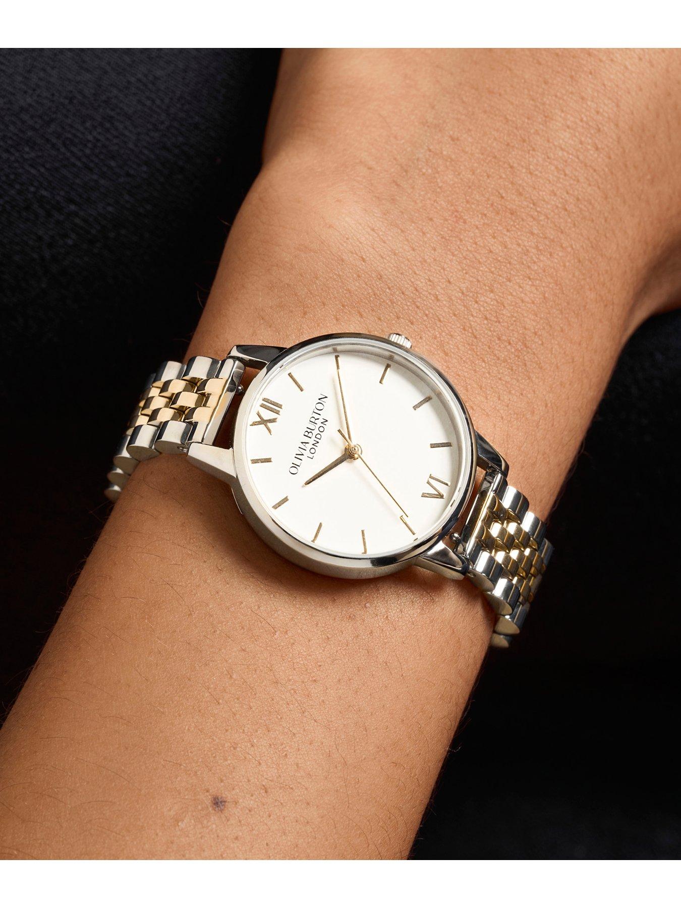 Image 3 of 6 of Olivia Burton 30mm White & Two Tone Bracelet Watch