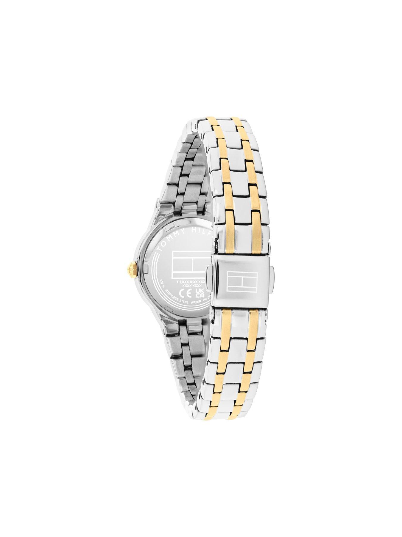 Image 3 of 6 of Tommy Hilfiger Tommy Hilfiger Womens Two Tone Stainless Steel and Gold Plated Bracelet Watch