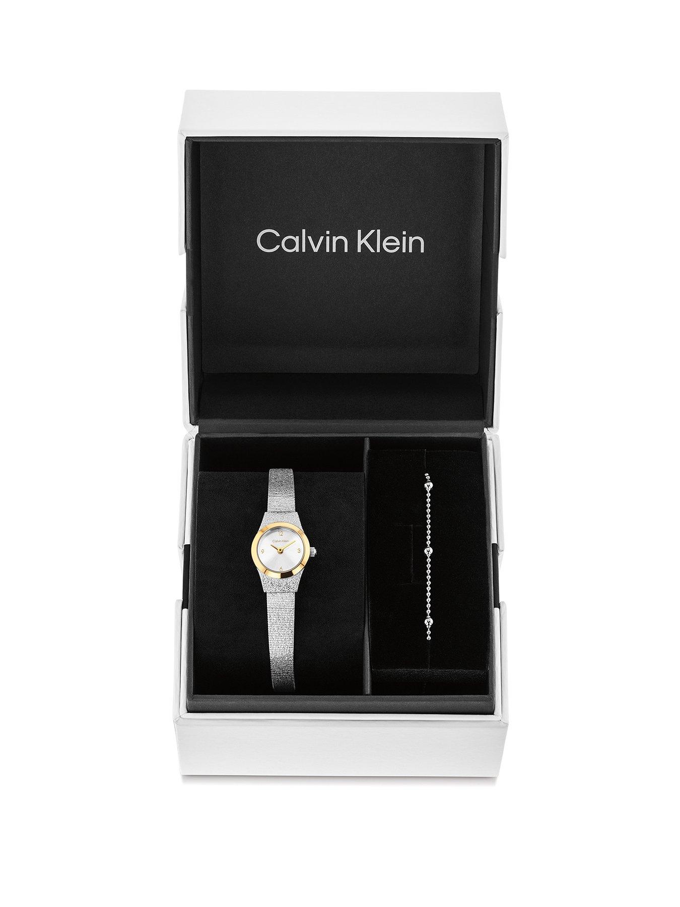 Calvin Klein Calvin Klein Women's CK Contemporary Giftset Stainless Steel Watch and Bracelet